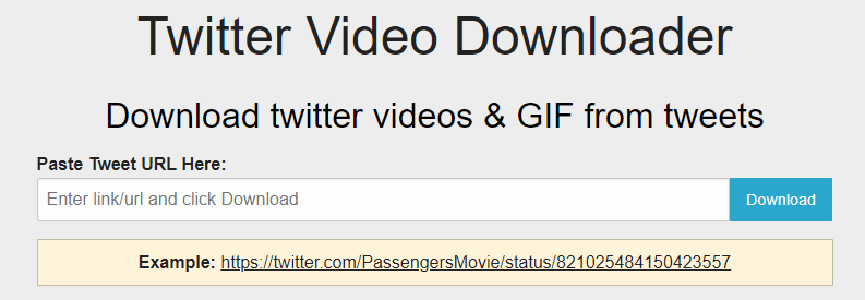 Twitter video downloader app