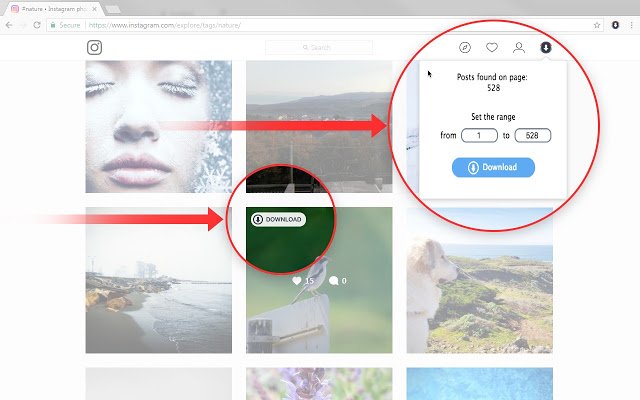 Chrome插件下载Instagram图片视频